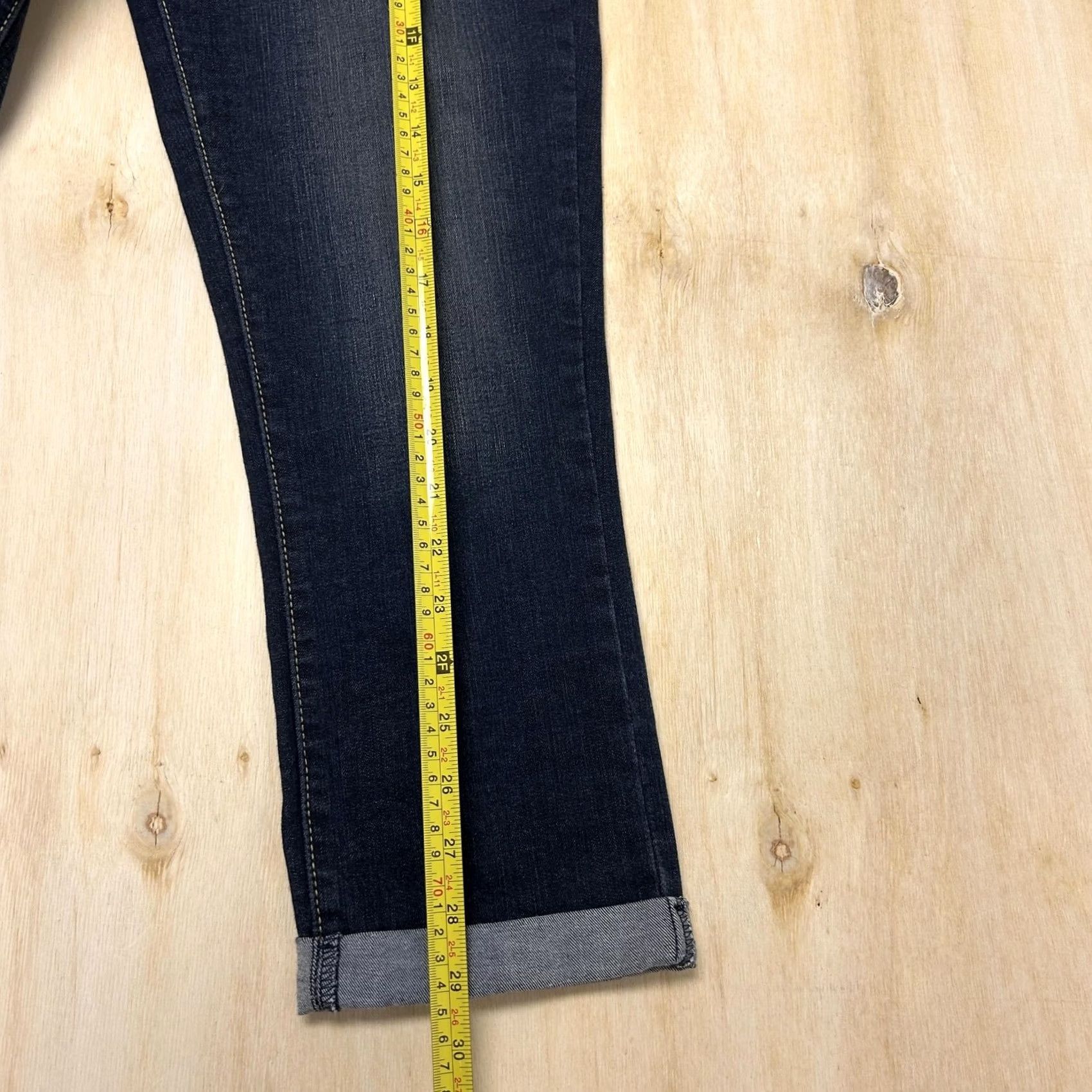 Denizen DENIZEN from Levi's Jeans Womens 2 Dark Wash Slim Stretch Denim Crop Size 26" / US 2 / IT 38 - 5 Thumbnail