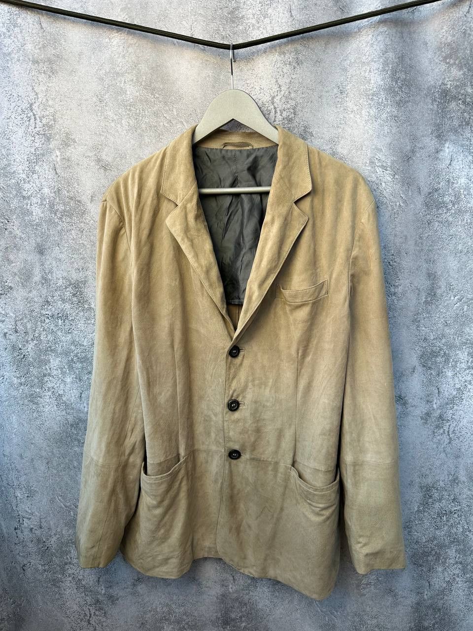 Armani Collezioni Armani Collezioni Velour Coat Vintage Single-Breasted Size XL / US 12-14 / IT 48-50 - 2 Thumbnail