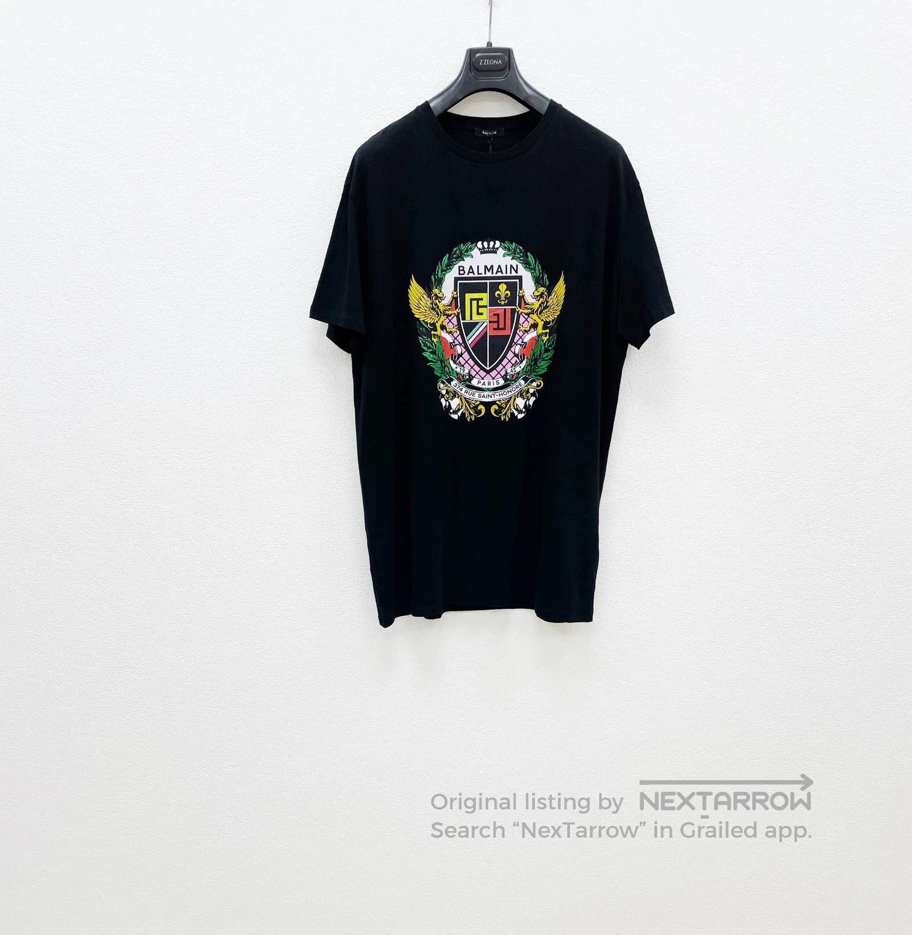 Balmain BALMAIN Cotton Oversized Short Sleeve T-shirt. Size US XL / EU 56 / 4 - 1 Thumbnail