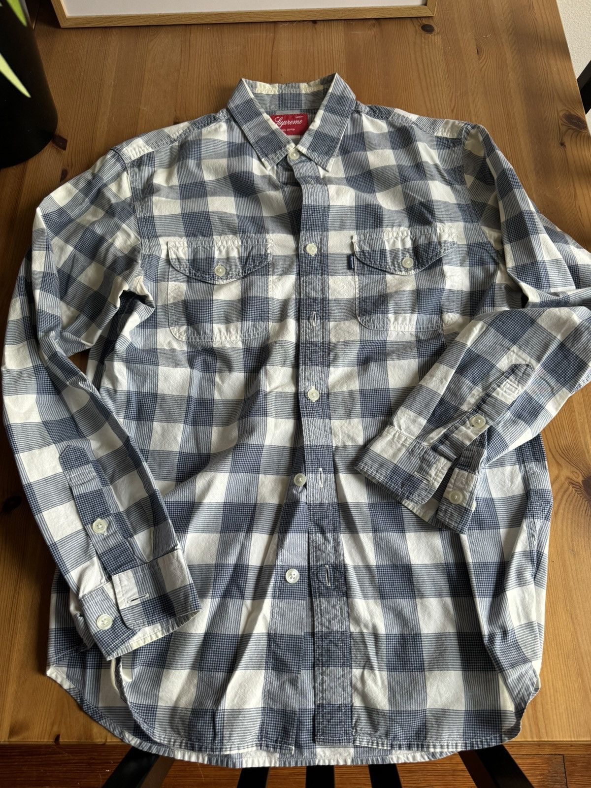 Supreme Supreme blue plaid button up Size US M / EU 48-50 / 2 - 1 Thumbnail