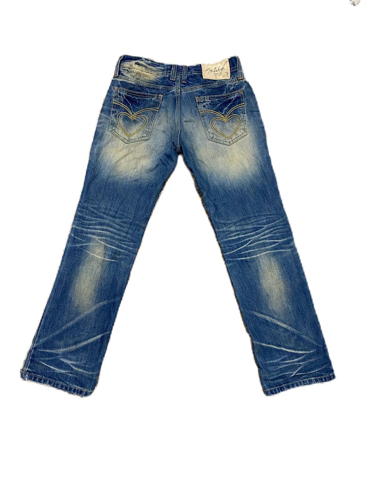 Hiroshi Fujiwara × Japanese Brand × Junya Watanabe YOSHITOMO NARA LOLITA JEANS, DISTRESS DESIGN STRAIGHT STYLE Size US 34 / EU 50 - 2 Thumbnail