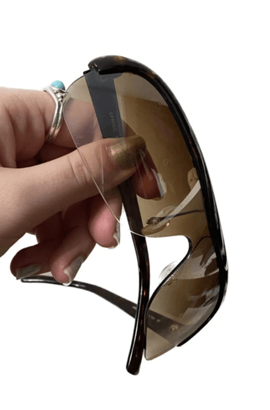 Prada PRADA Sunglasses Rimless Sport Metal Frame Shield Wrap Size ONE SIZE - 3 Thumbnail