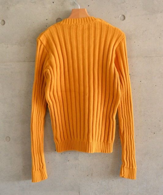 agnes b. Agnes B Homme Rib Knit Orange Sweater Made in France Size US M / EU 48-50 / 2 - 2 Thumbnail