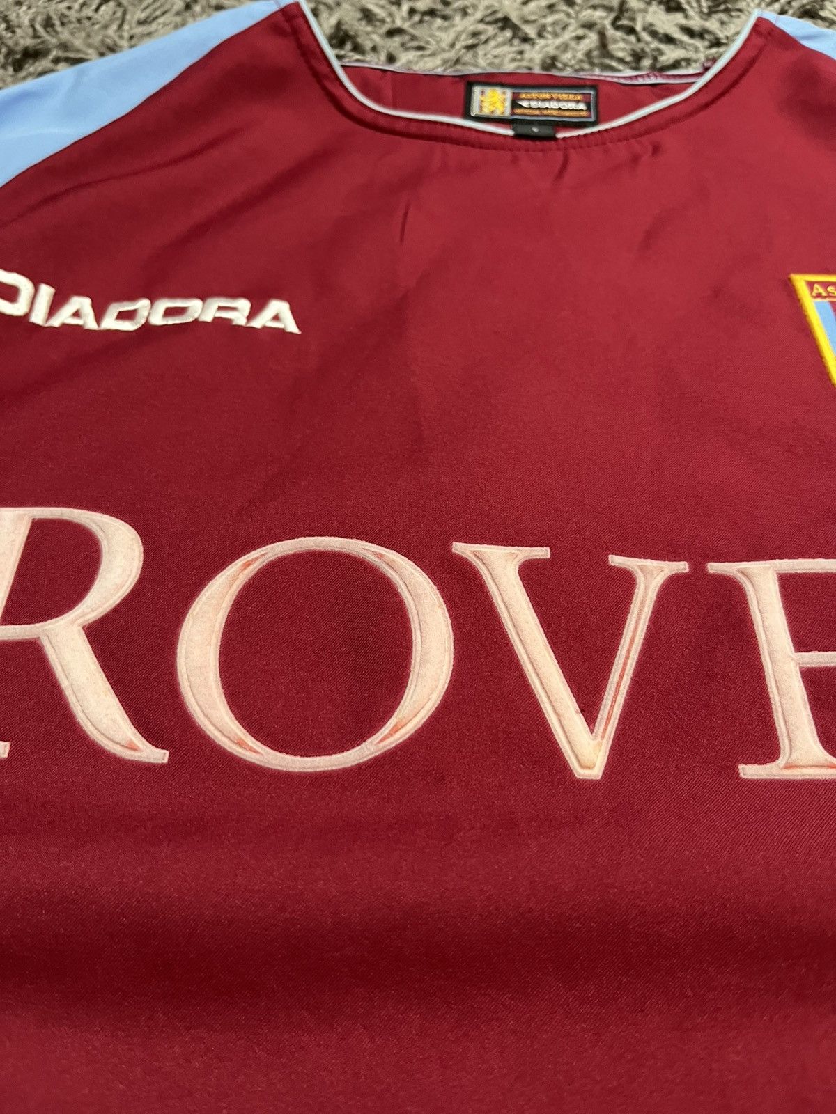Diadora 2003 Aston Villa Home Kit - Rare Rover Sponsor - Diadora Size US S / EU 44-46 / 1 - 5 Thumbnail