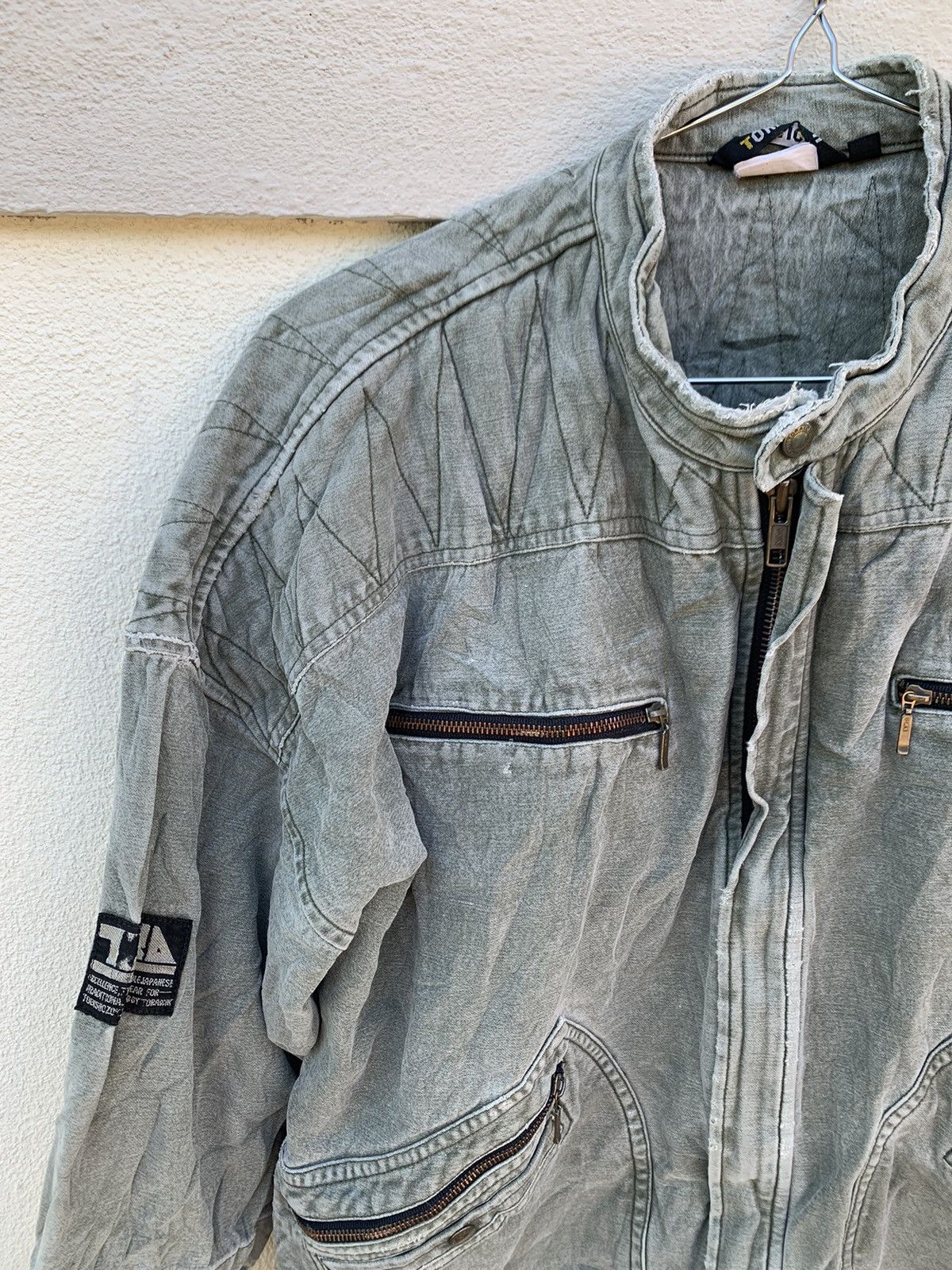 Japanese Brand Distress TORA Toraichi Worker Style Jacket Size US L / EU 52-54 / 3 - 2 Thumbnail