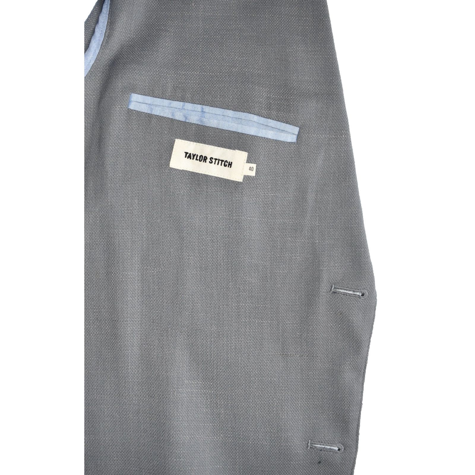 Taylor Stitch TAYLOR STITCH Grey Butterfly Lining Telegraph Jacket Sz 40 Size 40R - 4 Thumbnail