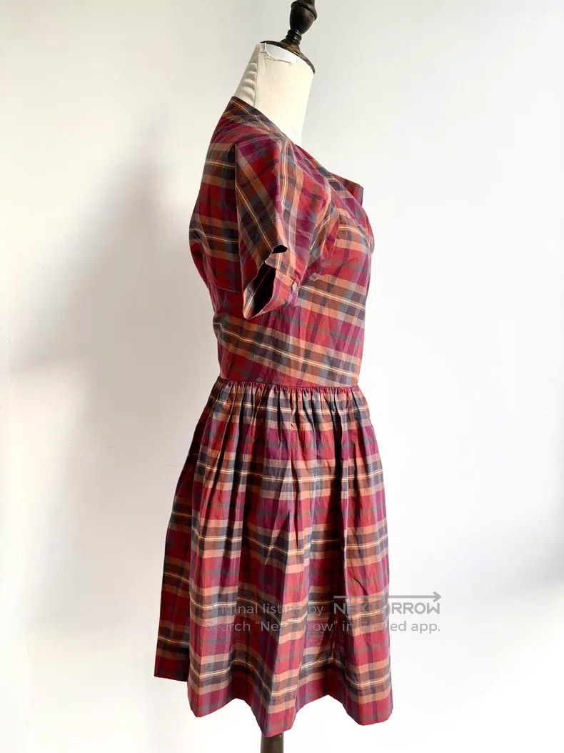 Vivienne Westwood Vivienne Westwood Vintage Red Plaid Witch Irregular Cut Dr Size M / US 6-8 / IT 42-44 - 5 Thumbnail