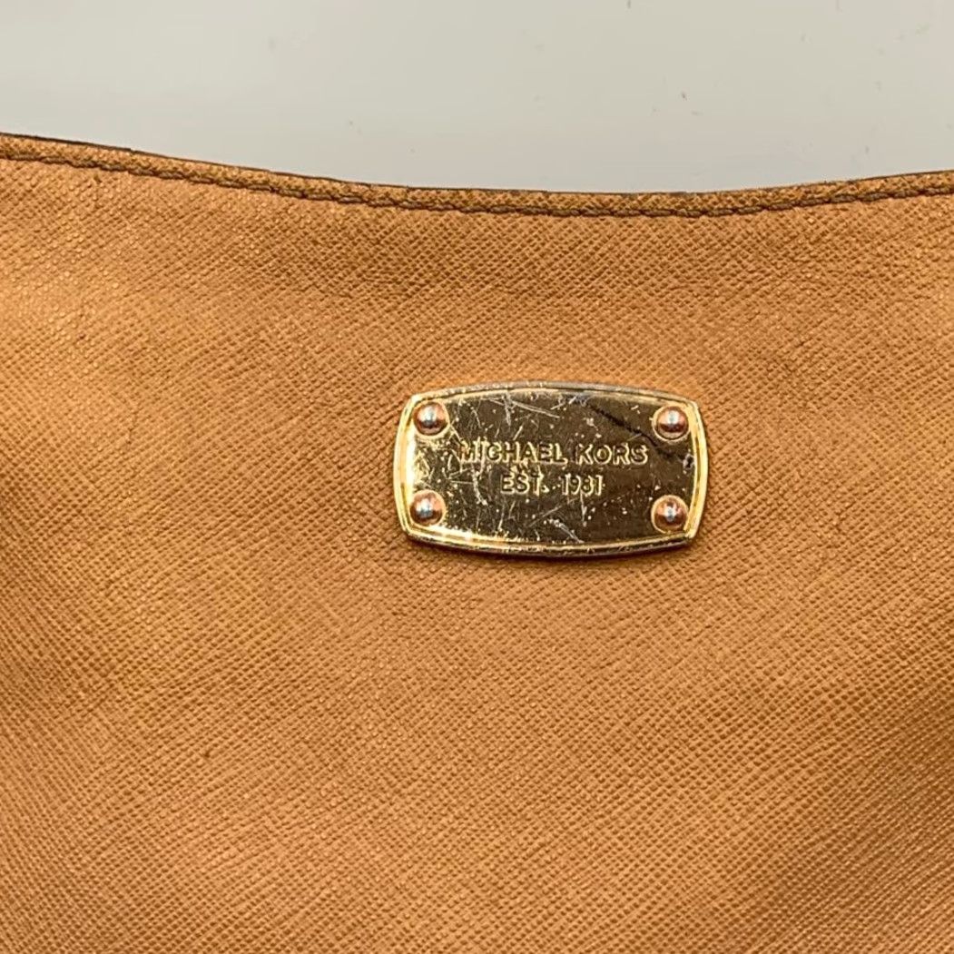 Michael Kors Michael Kors Jet Set Brown Saffiano Leather Crossbody Bag Womens Messenger Bag Size ONE SIZE - 3 Thumbnail