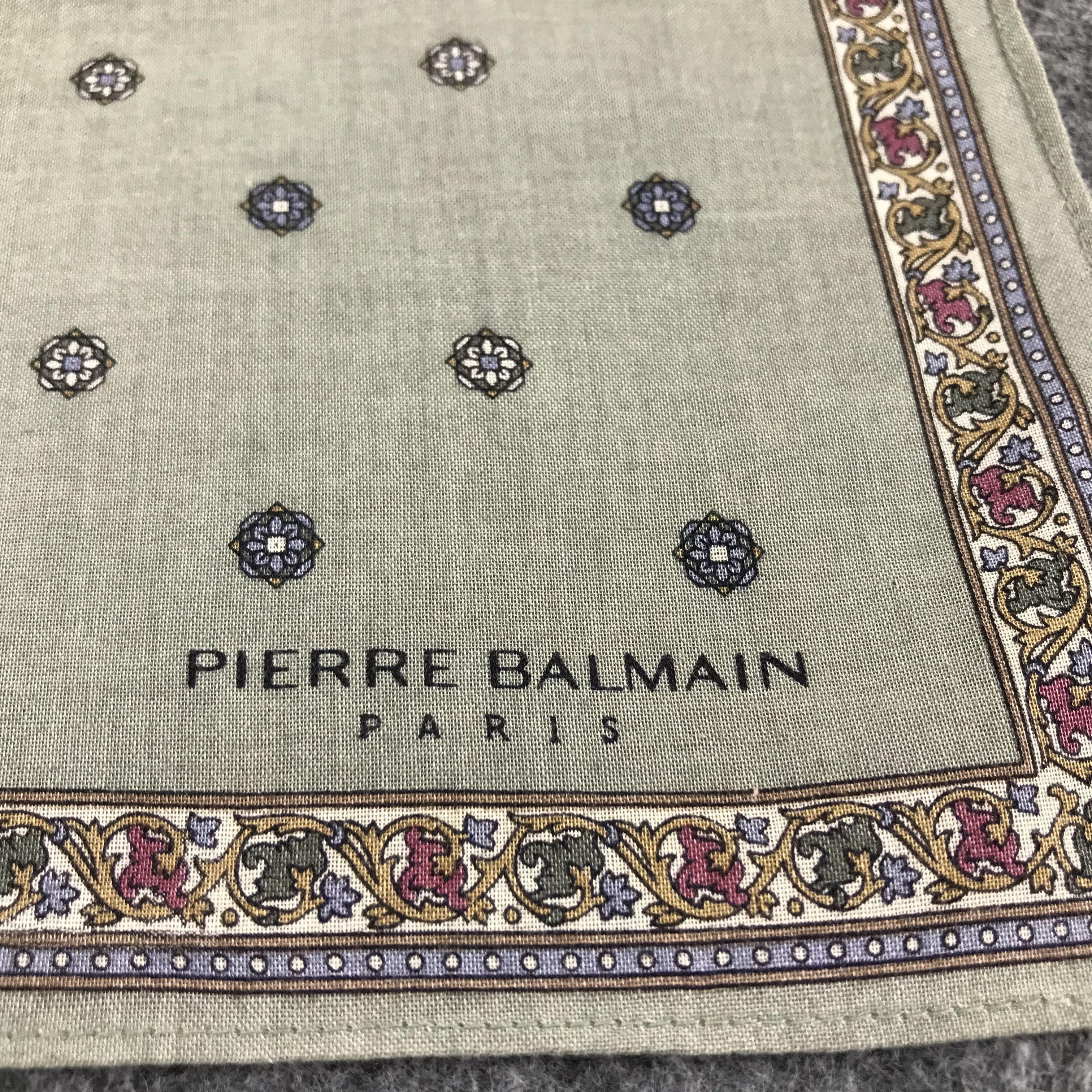 Pierre Balmain Pierre Balmain Handkerchief Neckerchief Bandana H432 Size ONE SIZE - 5 Thumbnail