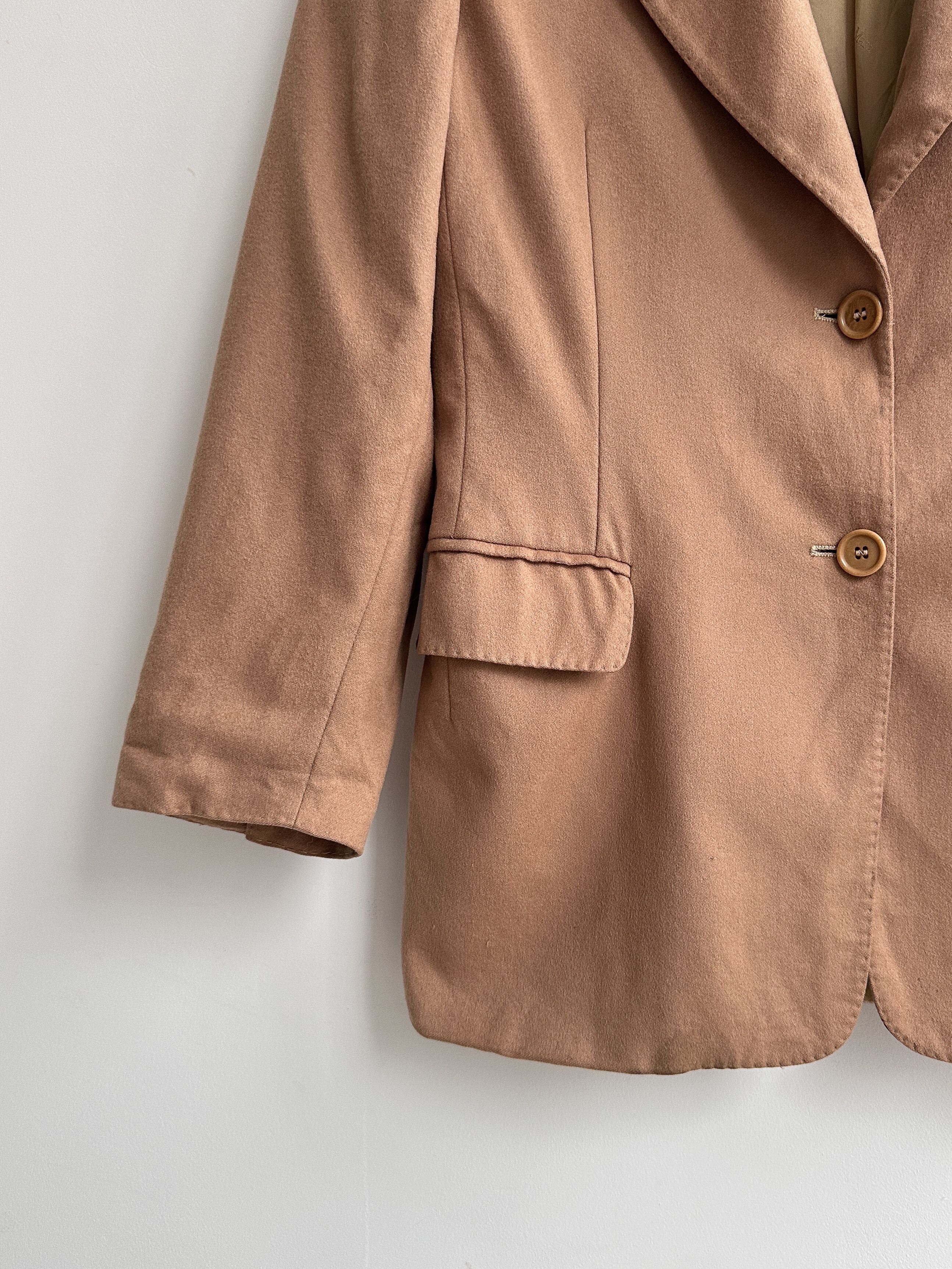 Max Mara Max Mara Beige Blazer Jacket Size L / US 10 / IT 46 - 5 Thumbnail