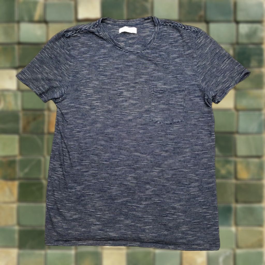 Everlane Everlane Shirt Mens L Blue Striped Crewneck Short Sleeve TEE Size US L / EU 52-54 / 3 - 1 Thumbnail