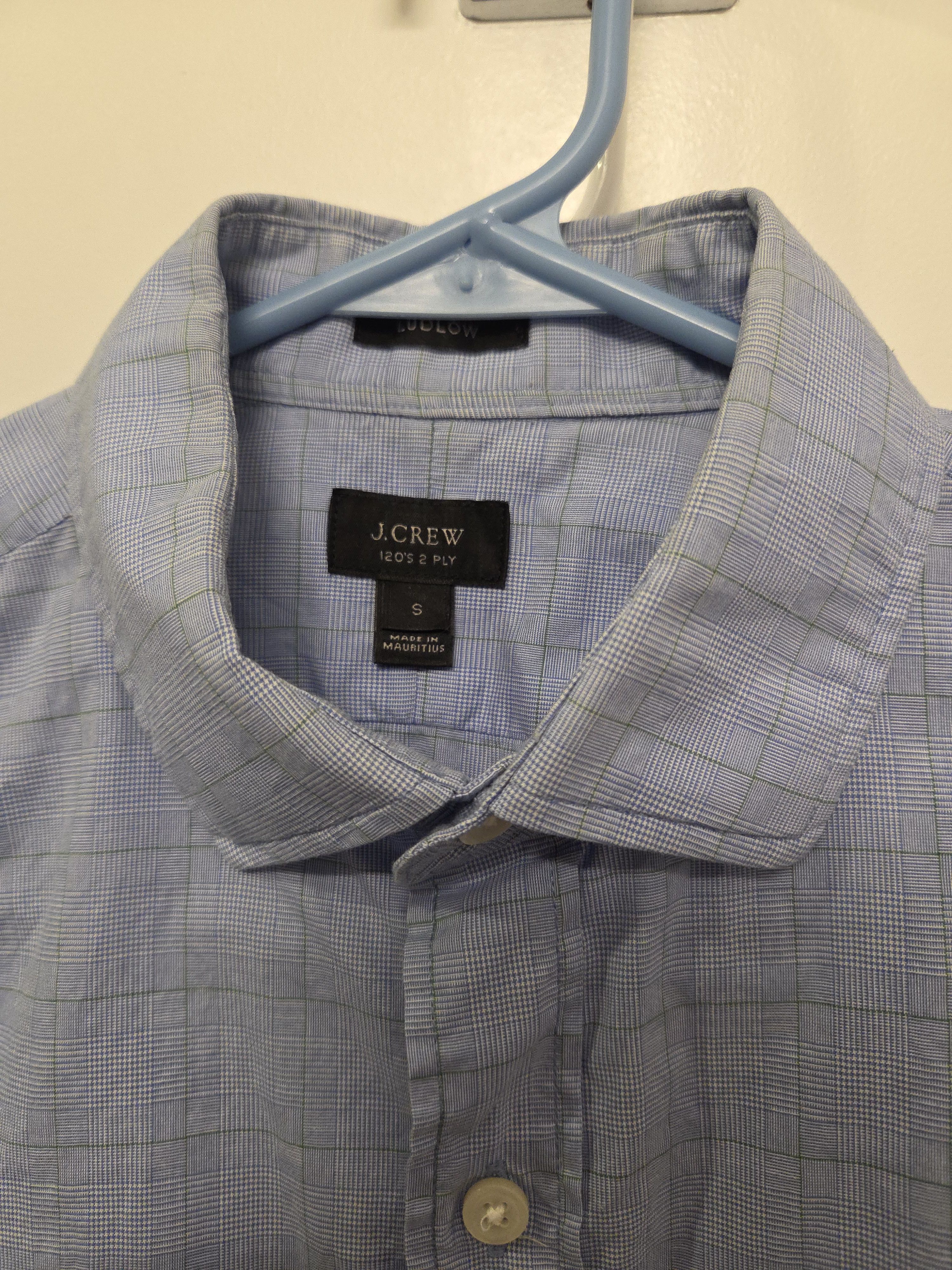 J.Crew TWO 2 PLY Ludlow Small Dress Shirts Size US S / EU 44-46 / 1 - 6 Thumbnail