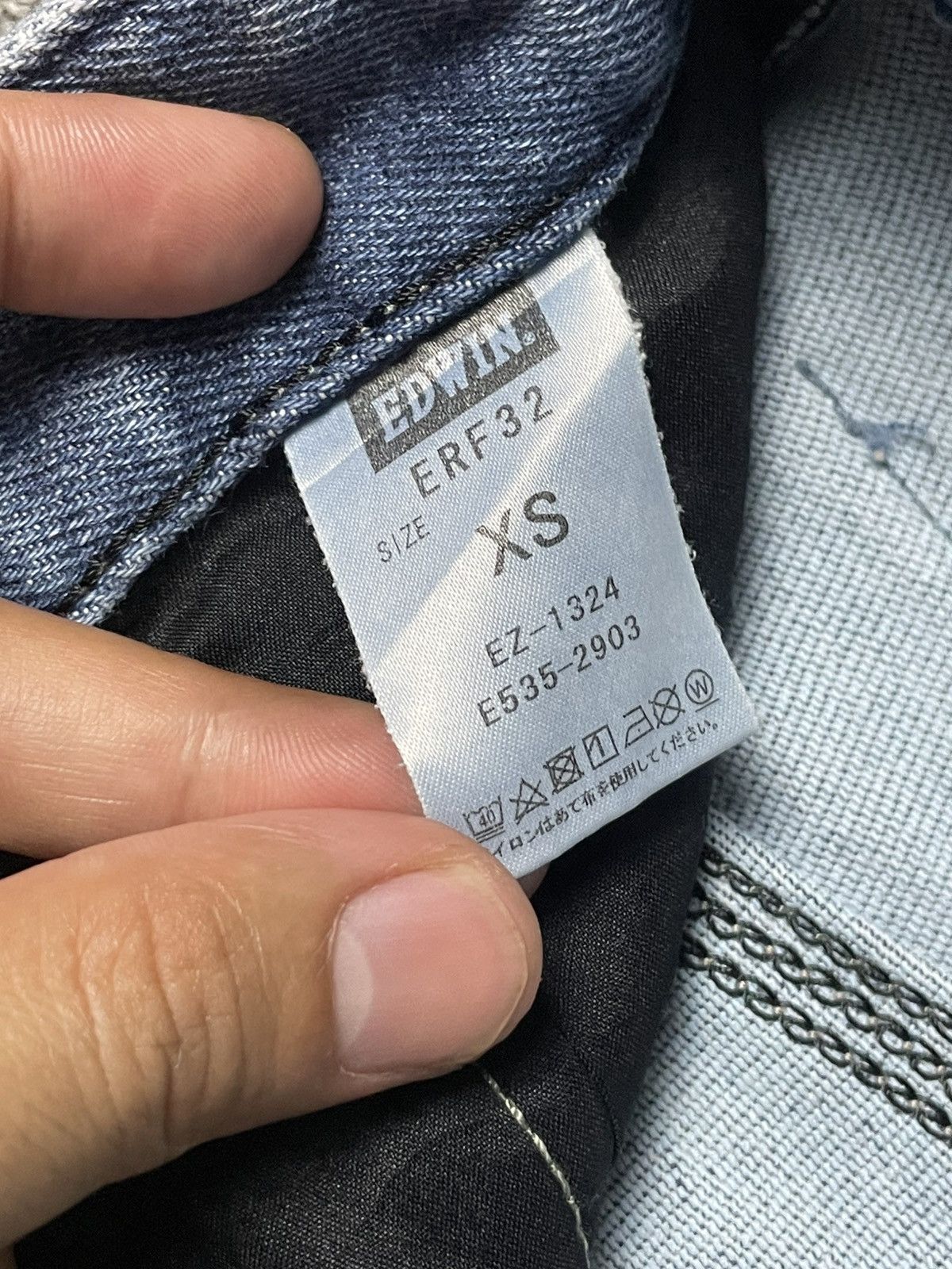 Edwin × Japanese Brand × Vintage EDWIN Brand Slim Fit Denim Jeans (91) Size US 28 / EU 44 - 7 Thumbnail