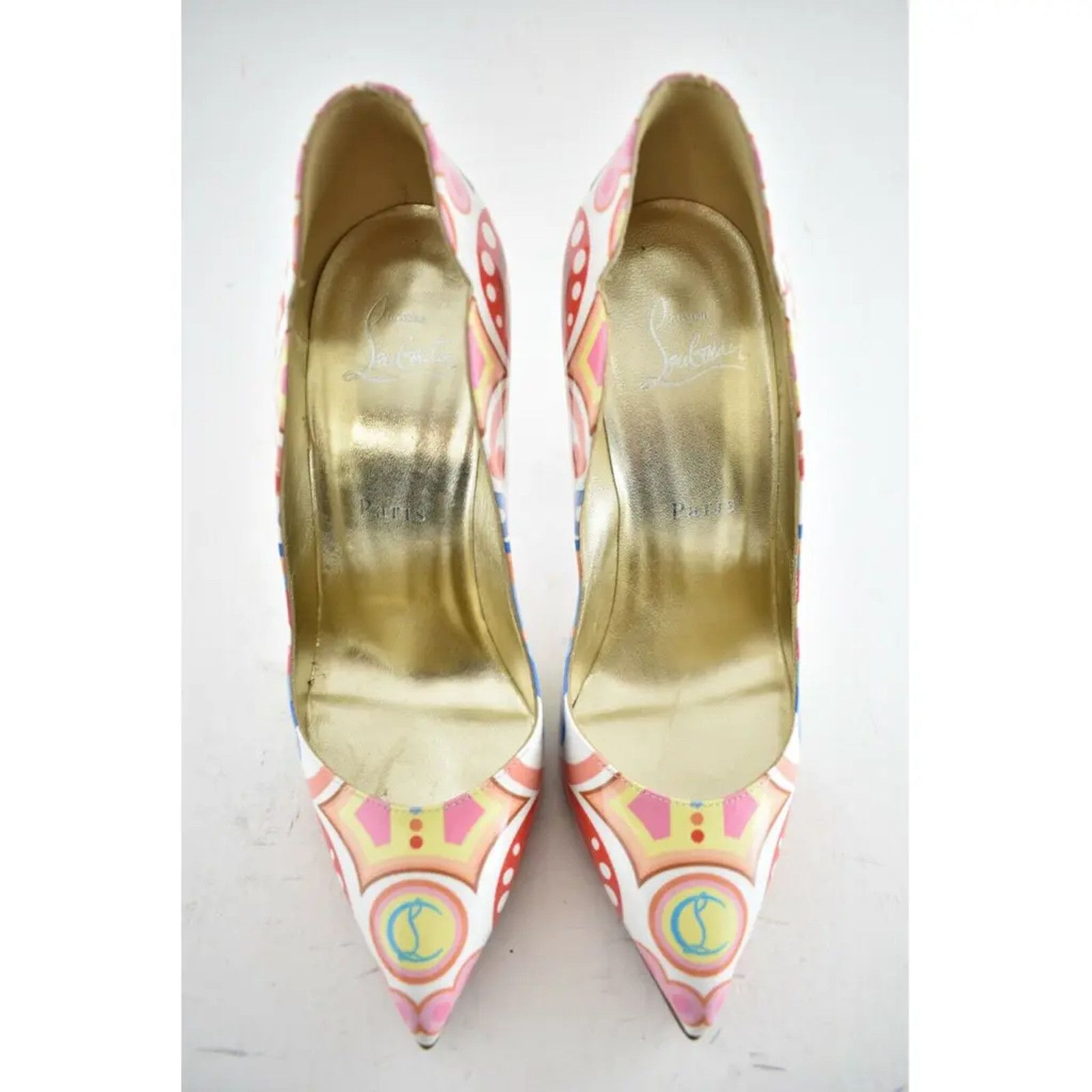 Christian Louboutin Christian Louboutin Hot Chick 100 Patent Tivoli Platine Size US 7.5 / IT 37.5 - 7 Thumbnail