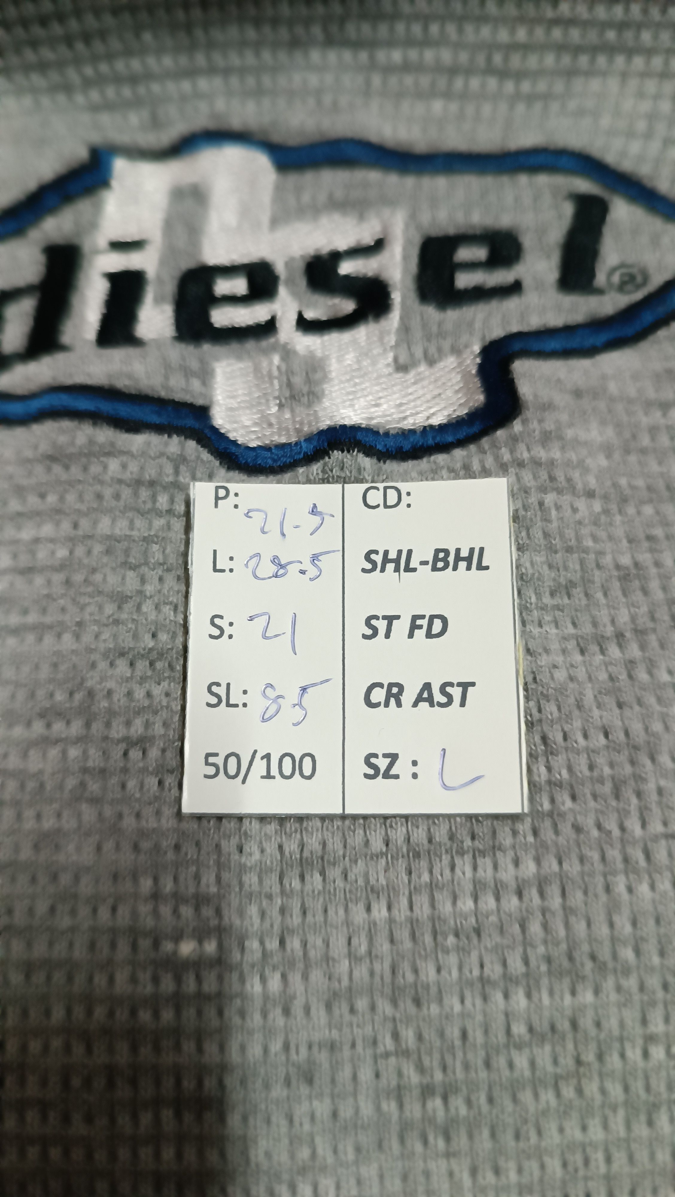 Vintage VINTAGE 2000s DIE-SEL WAFFLE KNIT EMBROID LOGO Y2K VERY RARE Size US L / EU 52-54 / 3 - 17 Thumbnail