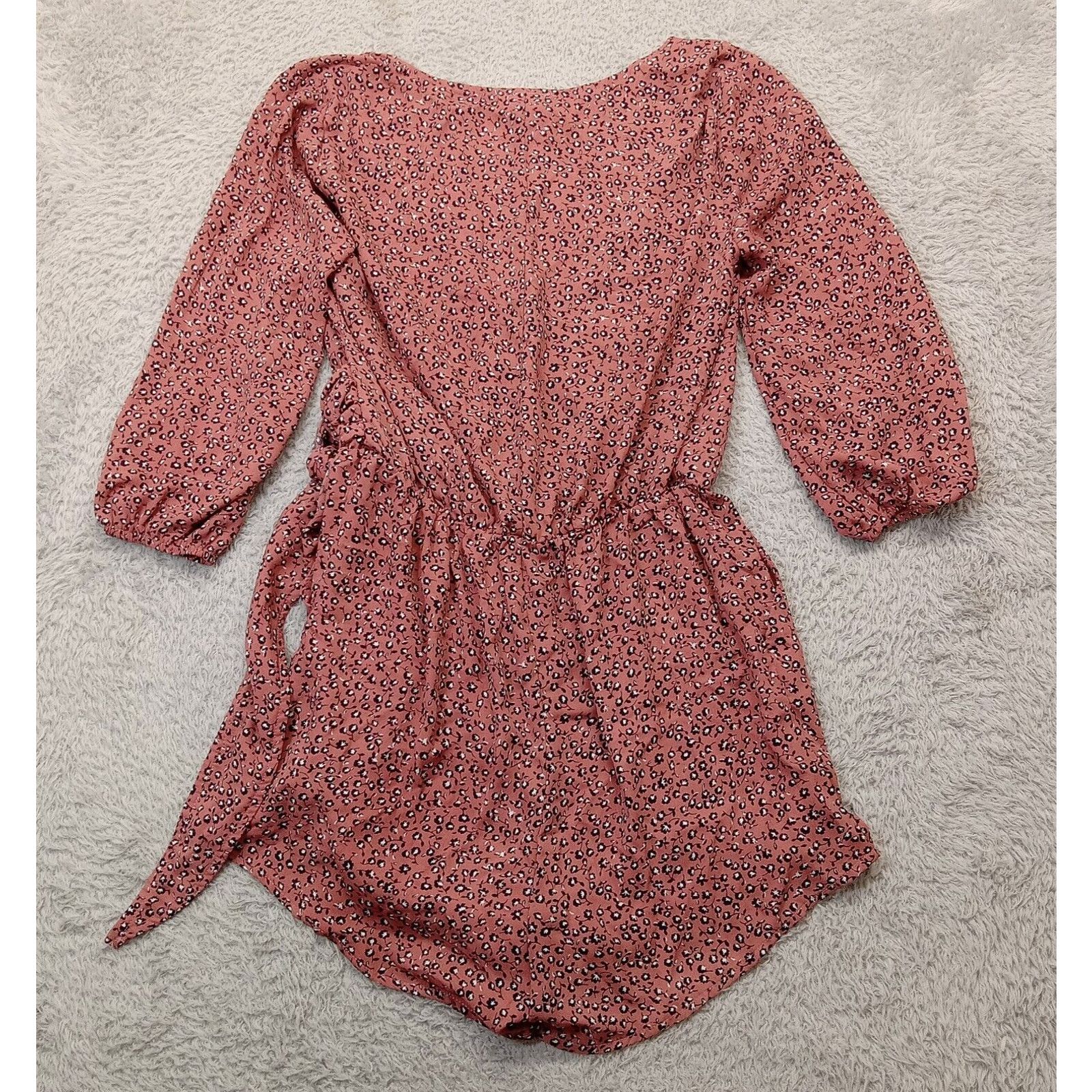 & Other Stories Alya Wrap Front Romper M Women's Long Sleeve Lined Floral Size M / US 6-8 / IT 42-44 - 2 Thumbnail