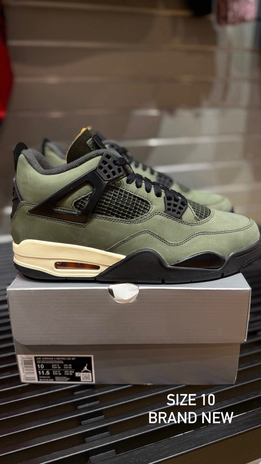 Jordan Brand Air Jordan 4 Undefeated 2025 Size 10 Men’s (IB1519 200) Size US 10 / EU 43 - 3 Thumbnail