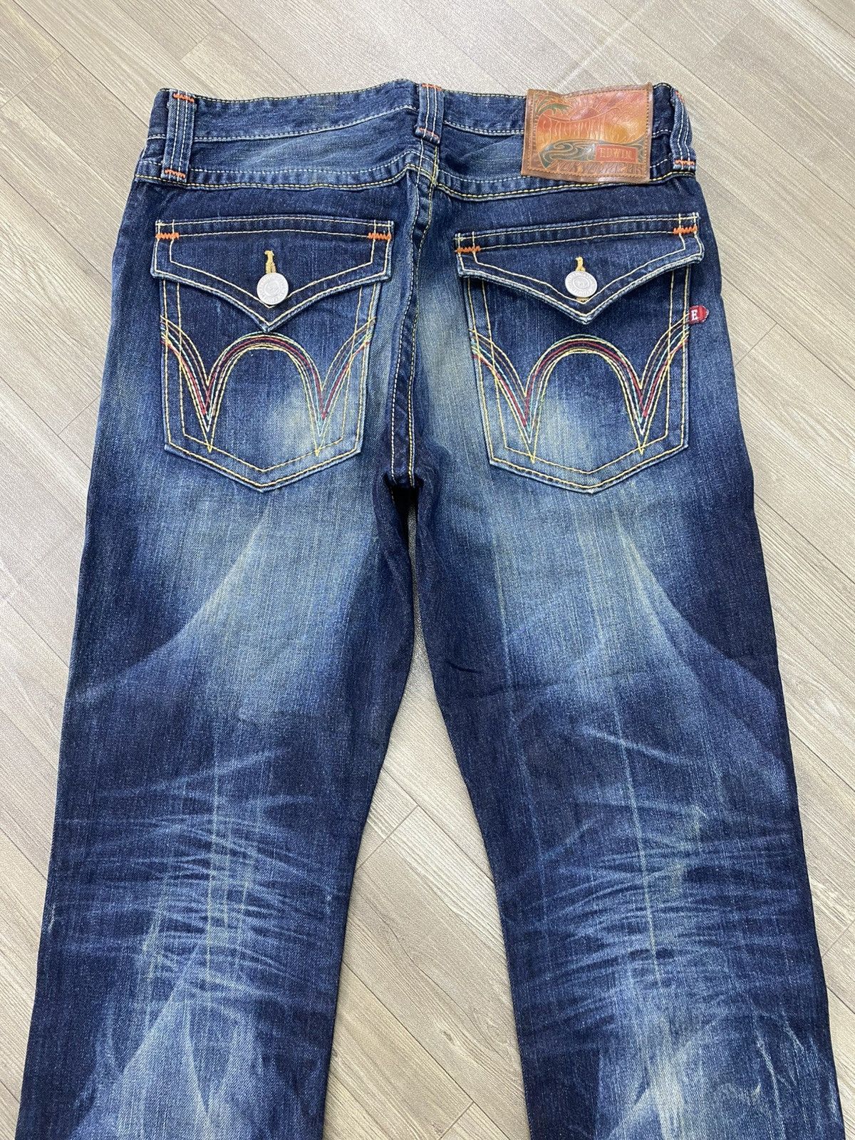 If Six Was Nine 2000s Ediwn Trip Japan Distressed Faded Lgb Punk Style Jeans Size US 34 / EU 50 - 18 Thumbnail