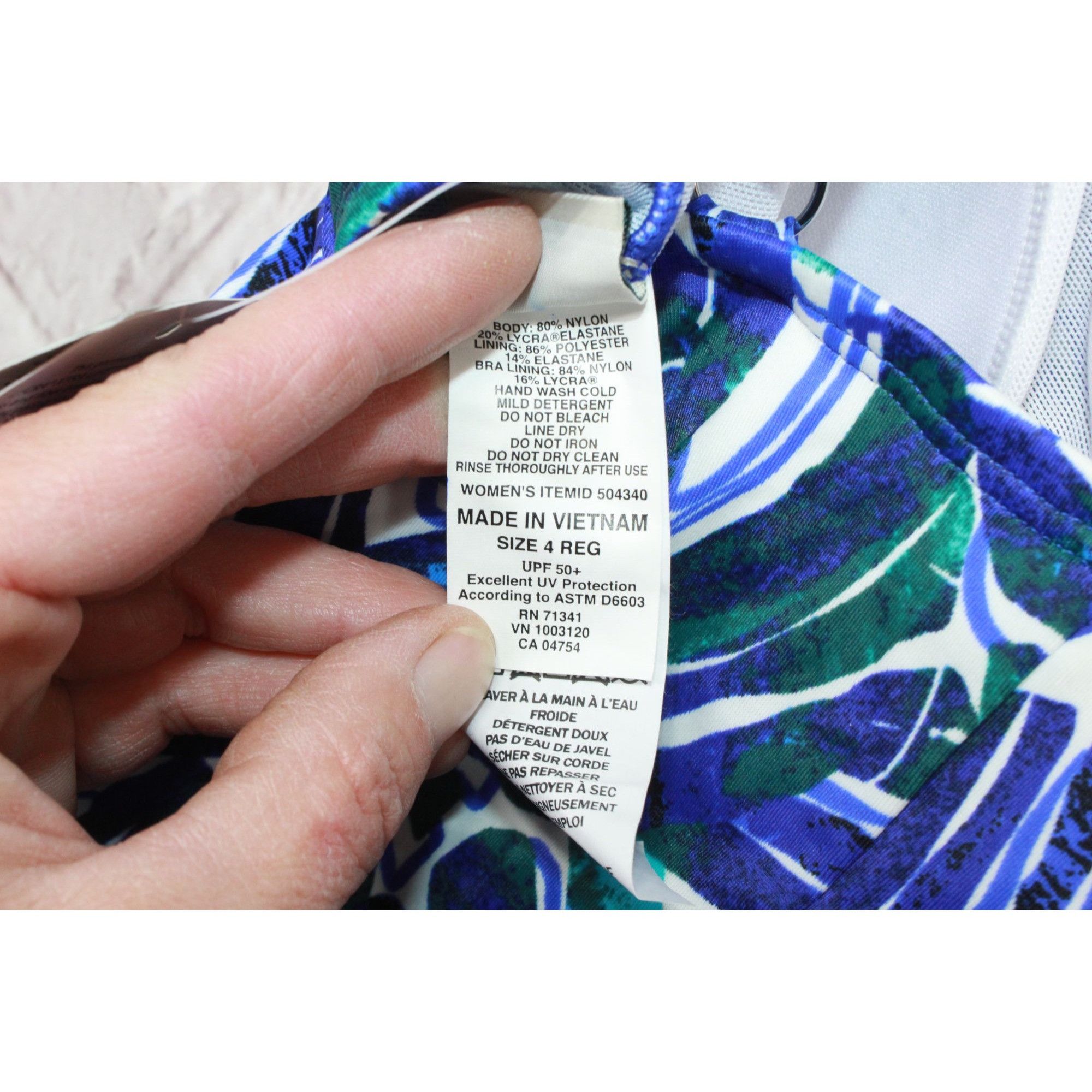 L.L. Bean × Swims × Vacation LL Bean Women's Mix and Match Swimwear Squareneck Tankini Size S / US 4 / IT 40 - 8 Thumbnail