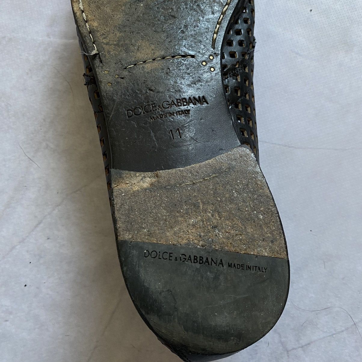 Dolce & Gabbana Archive Vintage Dolce Gabbana Leather Avant-Garde Shoes Size US 11 / EU 44 - 8 Thumbnail