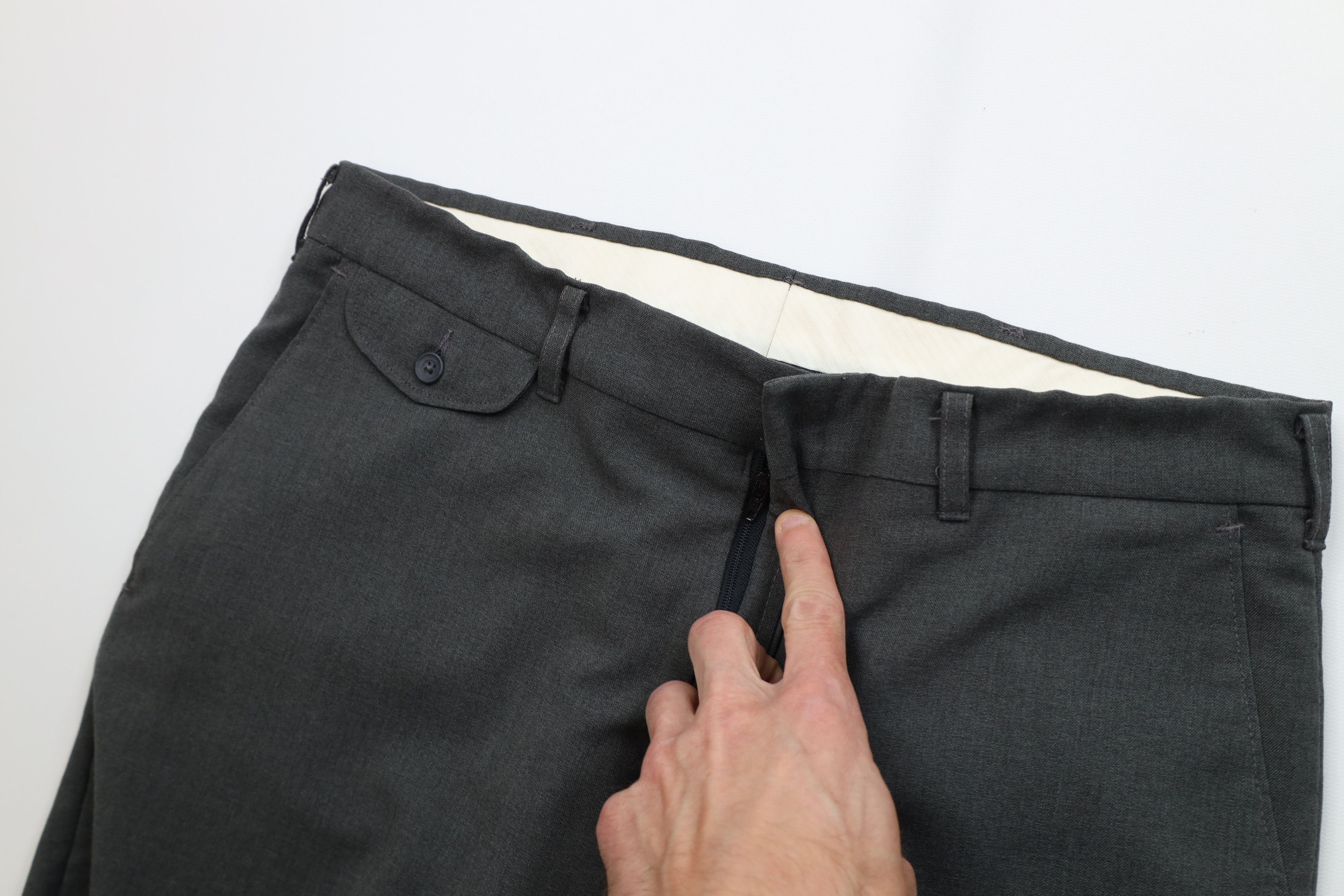 Vintage Vintage 90s Streetwear Wool Blend Wide Leg Chino Pants USA Size US 32 / EU 48 - 6 Thumbnail