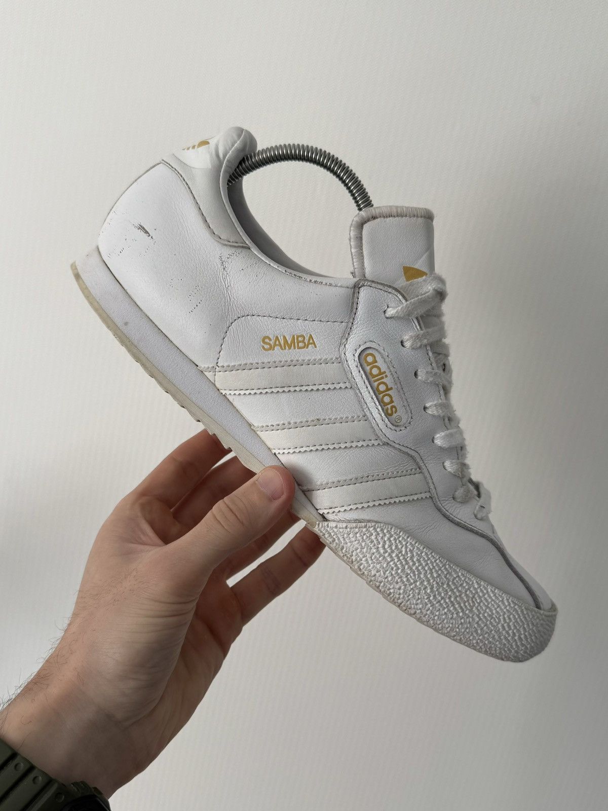 Adidas Vintage Adidas Y2k Samba White Leather Hype Sneakers Size US 11 / EU 44 - 2 Thumbnail