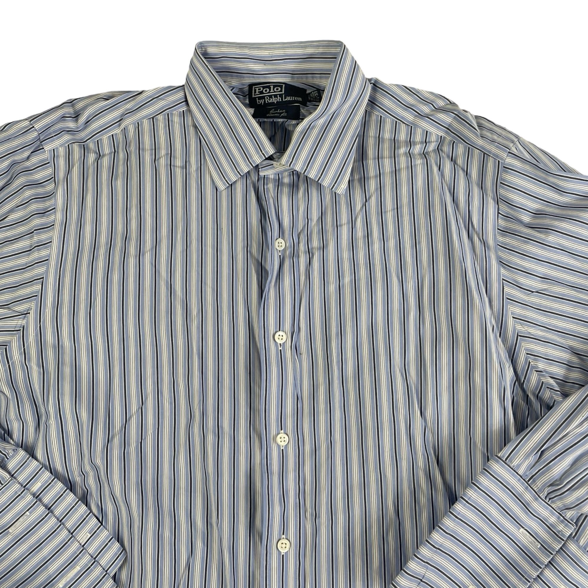Polo Ralph Lauren × Vintage Vintage Polo Ralph Lauren French Cuff Dress Shirt 16.5 33 Size US XL / EU 56 / 4 - 2 Thumbnail