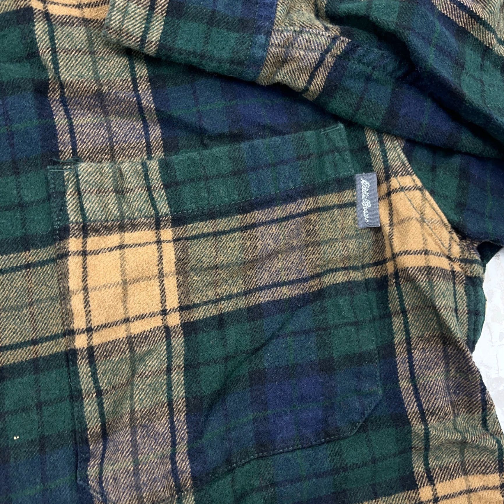 Eddie Bauer Eddie Bauer Button-Up Shirt Men M Green Plaid Flannel Casual Slimming All Seasons Reg Long Sleeve Cap/Collar-Down Size US M / EU 48-50 / 2 - 3 Thumbnail