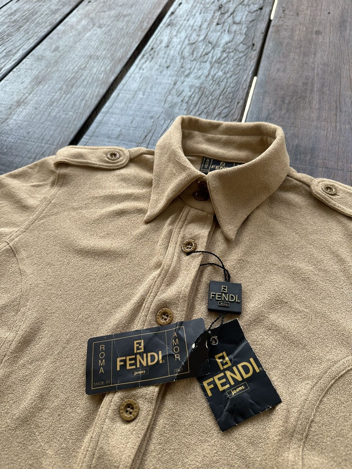 Fendi Fendi long sleeve brown Size S / US 4 / IT 40 - 2 Thumbnail