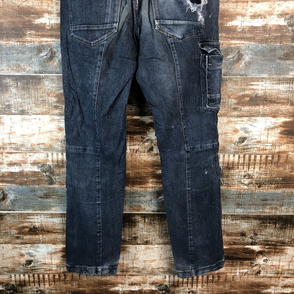 Japanese Brand Japanese Brand Blue utility worker Multipocket Pants #A2164 Size US 33 - 20 Thumbnail