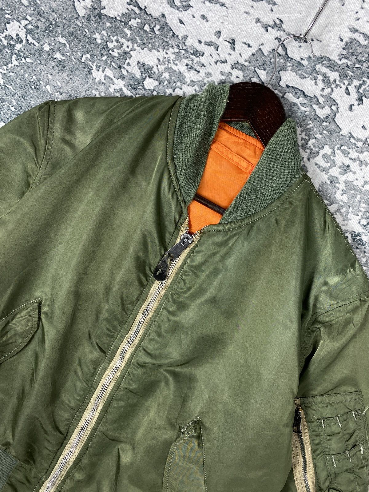 Alpha Industries Vintage Alpha Industries MA-1 Bombers Jacket Size US M / EU 48-50 / 2 - 2 Thumbnail
