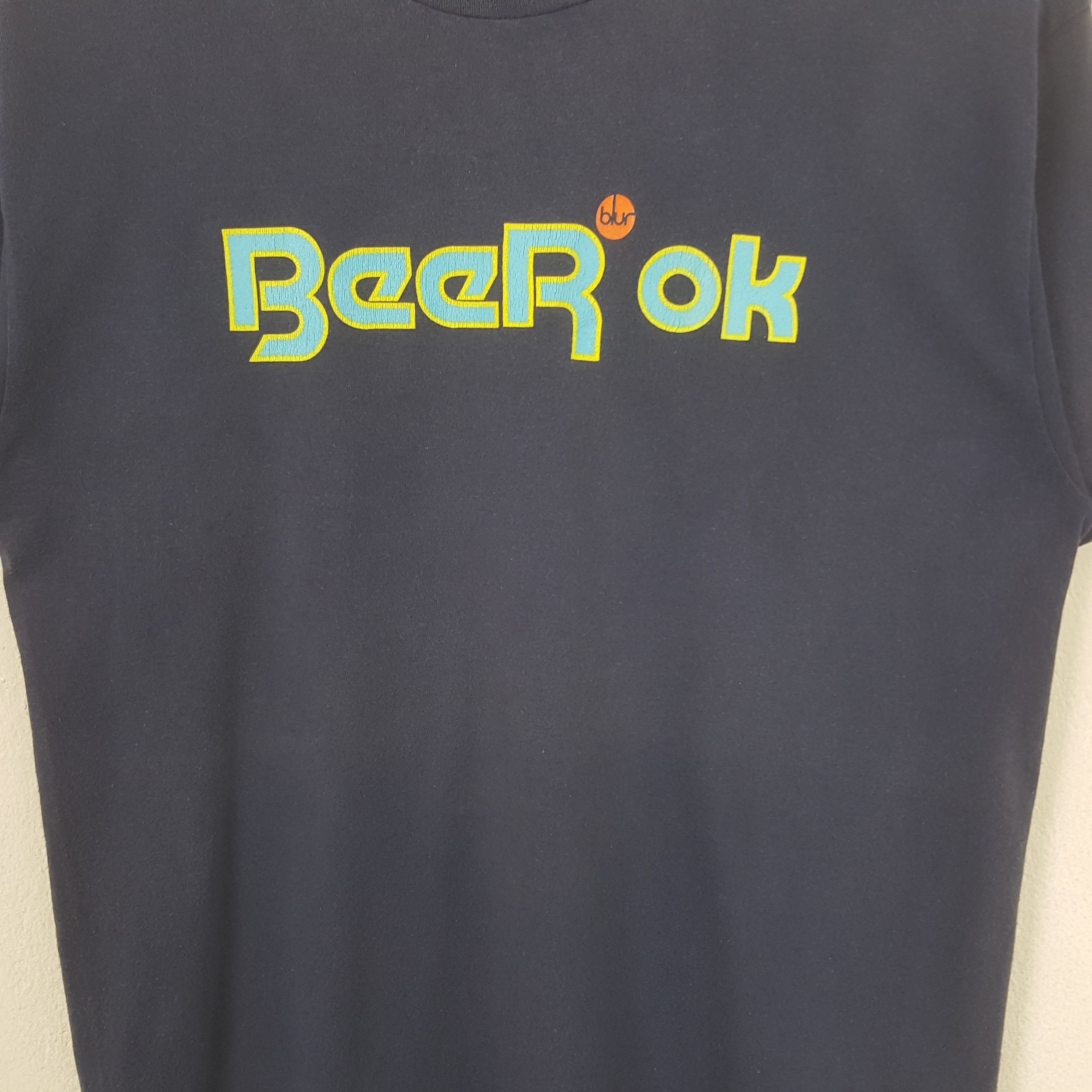 Vintage Vintage Blur Beer OK English Rock Band 90's Tshirt RR1 Size US S / EU 44-46 / 1 - 2 Thumbnail