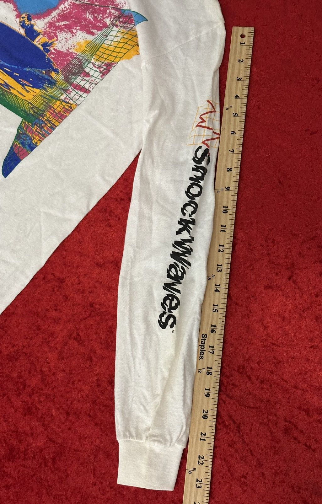 Levi's Vintage Levi’s Shock Waves Surfing Tee Shirt Deadstock Sz M Size US M / EU 48-50 / 2 - 10 Thumbnail