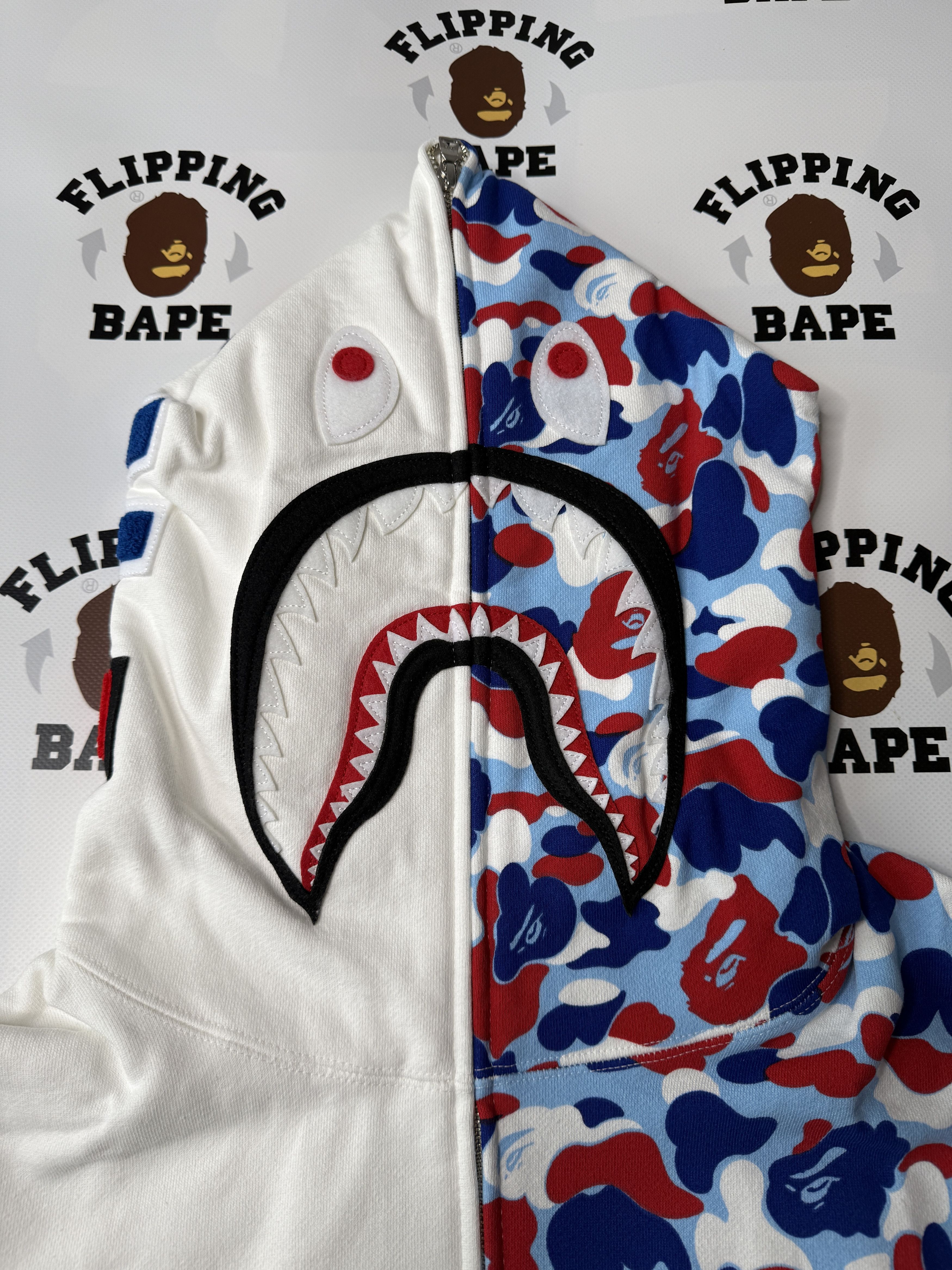 Bape BAPE STORE PARIS 5th ANNIV SHARK FULL ZIP HOODIE Size US XXL / EU 58 / 5 - 3 Thumbnail