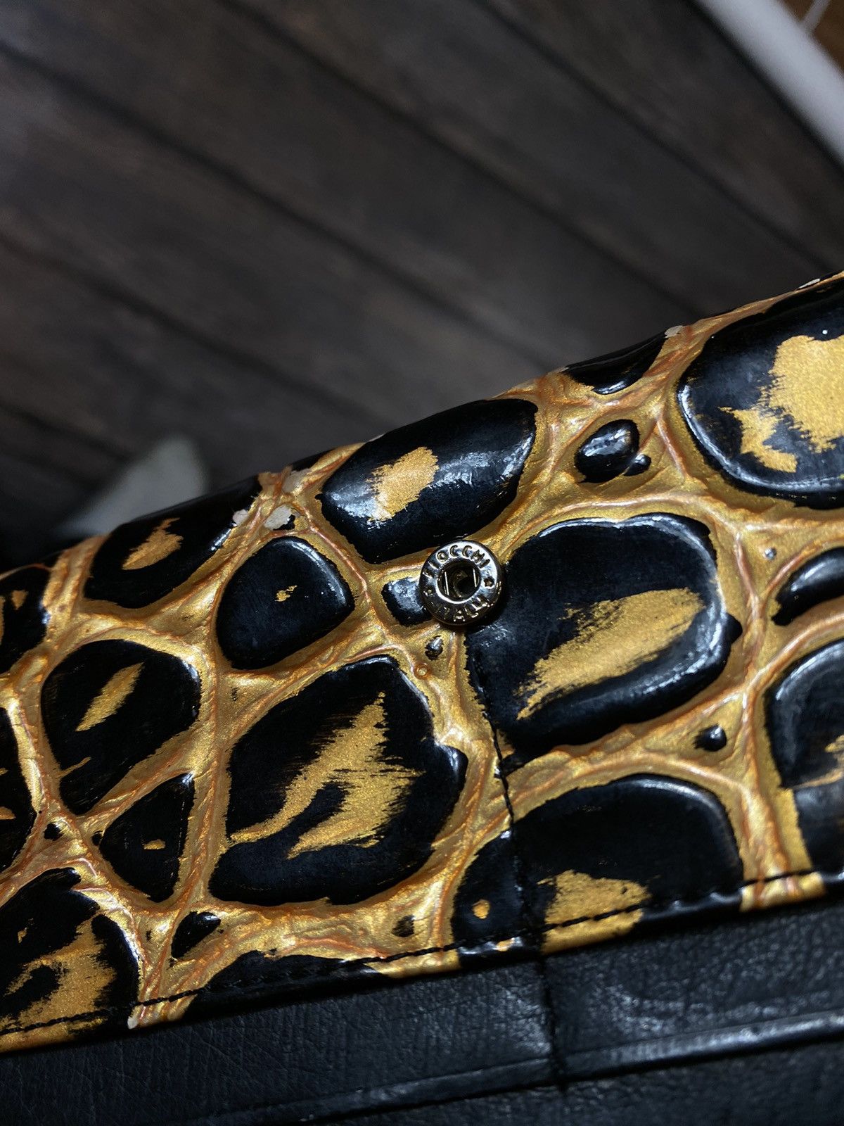 Versace Versace golden honeycomb vintage wallet Size ONE SIZE - 14 Thumbnail