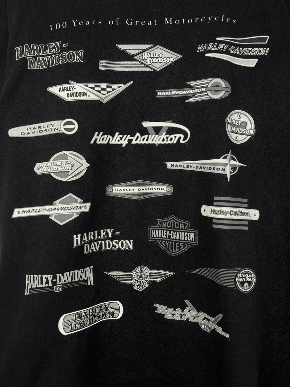 Harley Davidson × Vintage Harley Davidson 100 years anniversary all logos t shirt Size US L / EU 52-54 / 3 - 3 Thumbnail