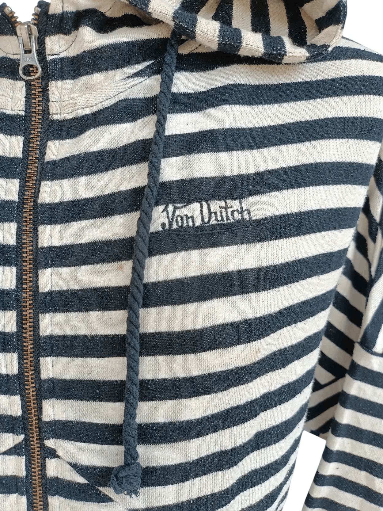 Von Dutch DOPE💥Von Dutch Black White Full Zipped Hoodie Jacket SW007 Size US M / EU 48-50 / 2 - 8 Thumbnail