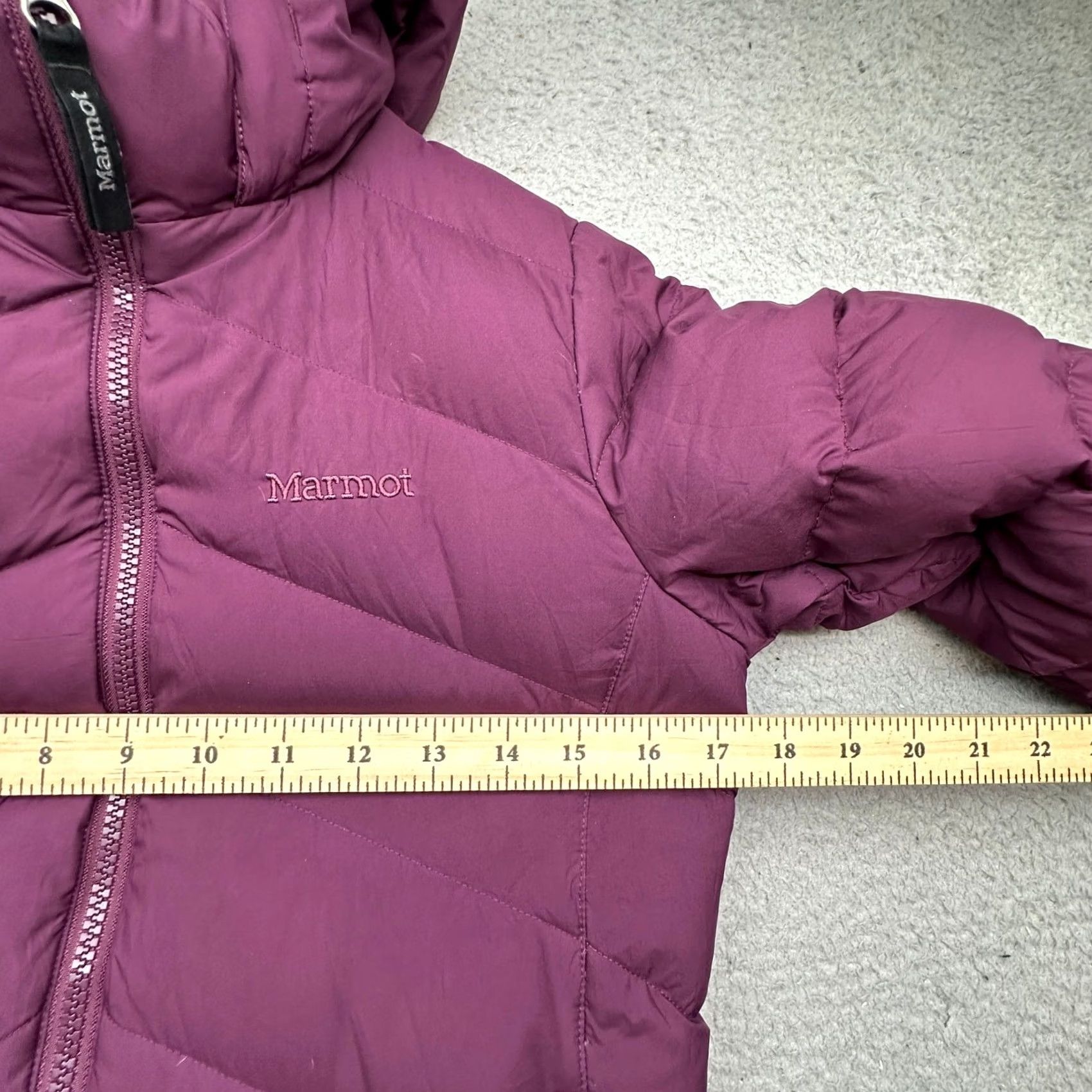 Marmot Marmot Montreaux 700 Fill Down Coat Jacket Womens Medium Purple Parka Fleece Long Hooded Full Zip Pockets Casual Autumn Winter Outdoors Mens? Ladies? Size S / US 4 / IT 40 - 4 Thumbnail