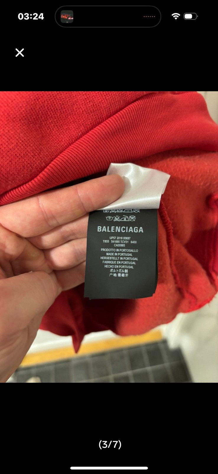 Balenciaga Balenciga logo hoodie Size US S / EU 44-46 / 1 - 3 Thumbnail