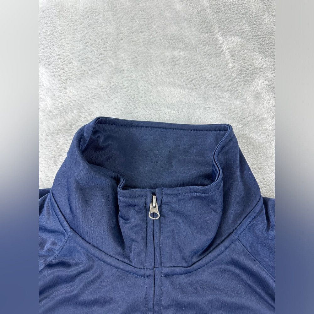 NFL New England Patriots full zip embroidered blue jacket men's Size US L / EU 52-54 / 3 - 6 Thumbnail