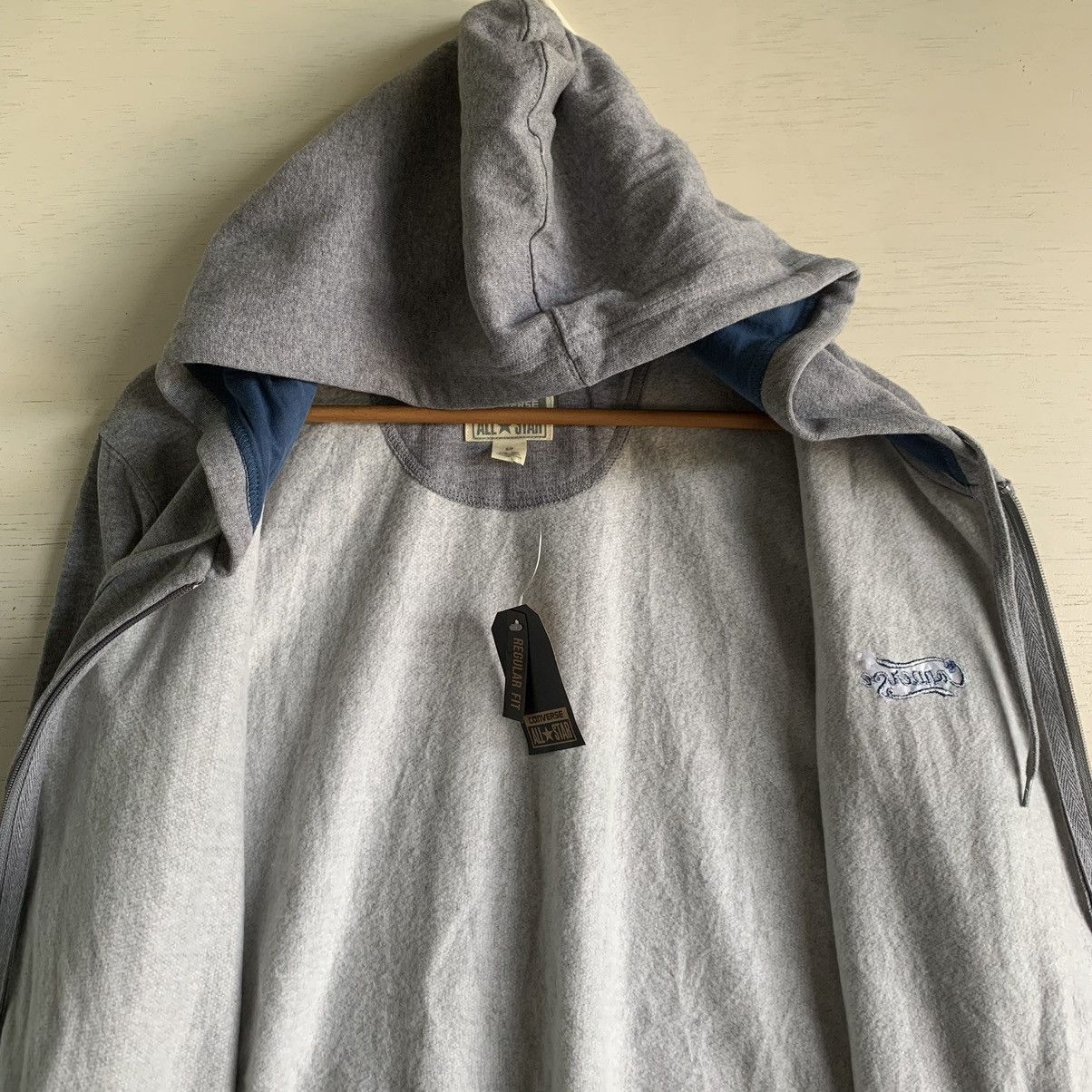 Converse Rare CONVERSE ZIP UP HOODIE WITH TAG Small Spellout Size US S / EU 44-46 / 1 - 8 Thumbnail
