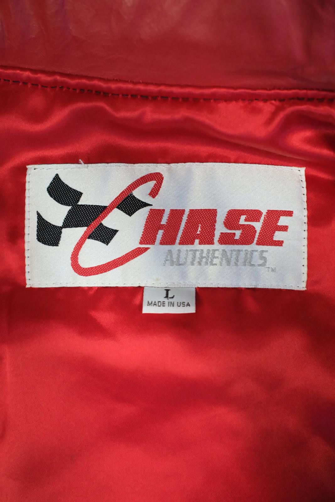 Chase Authentics 90s Chase Authentic 50th Anniversary Nascar Leather Jacket Size L / US 10 / IT 46 - 7 Thumbnail