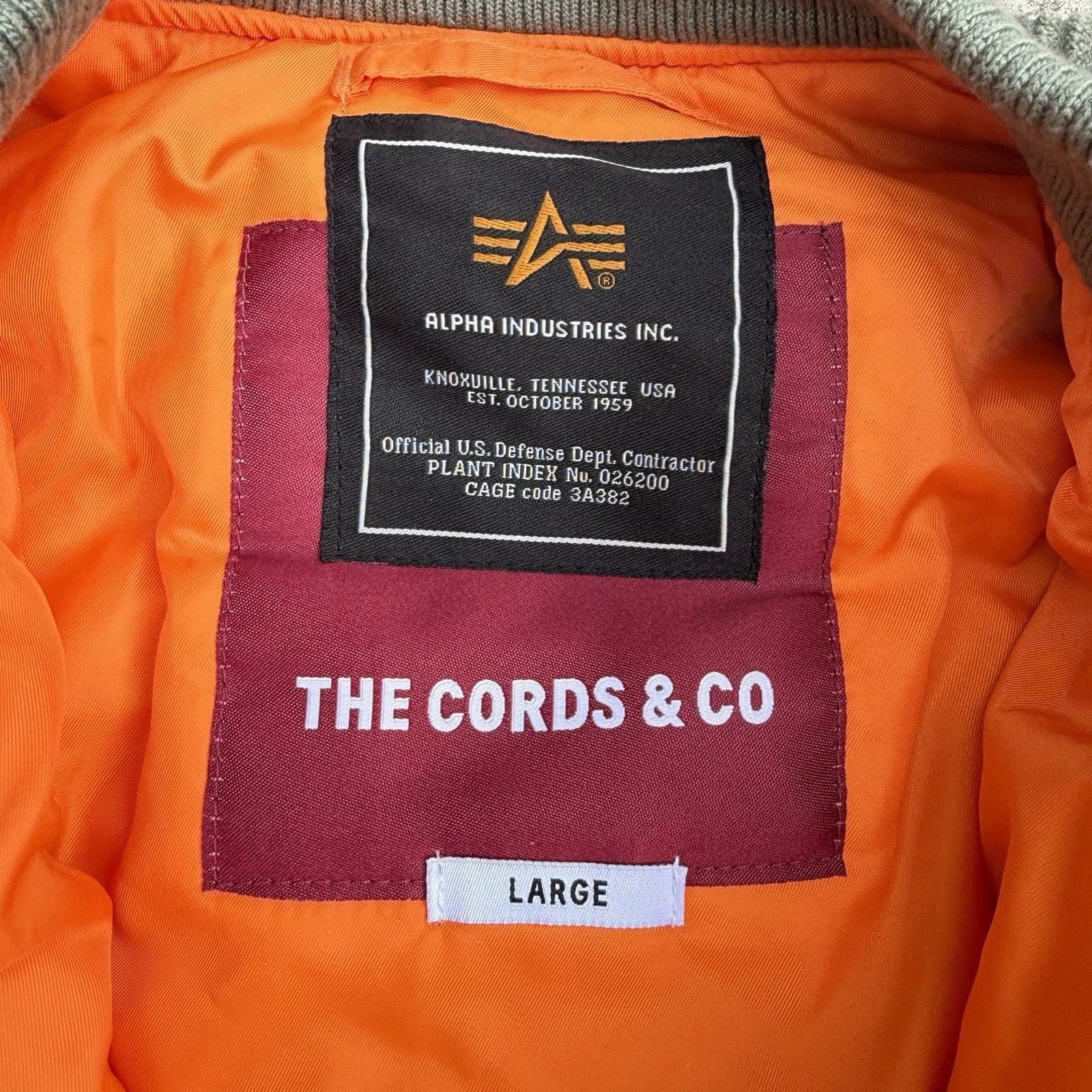 Alpha Industries NWT Alpha Industries x The Cords MA-1 Bomber Corduroy Jacket Size US L / EU 52-54 / 3 - 4 Thumbnail