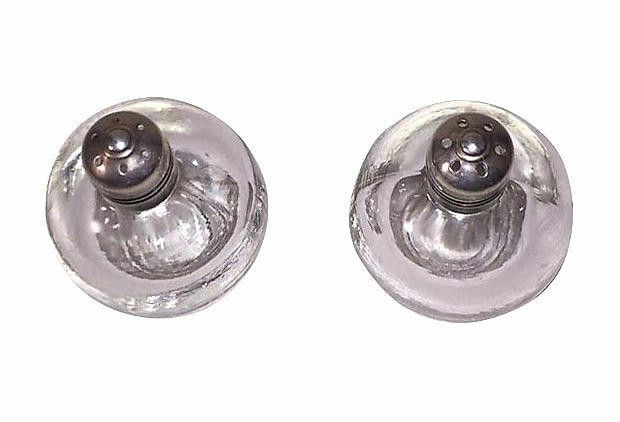 Designer Sterling-Top Salt & Pepper Shakers Size ONE SIZE - 3 Thumbnail