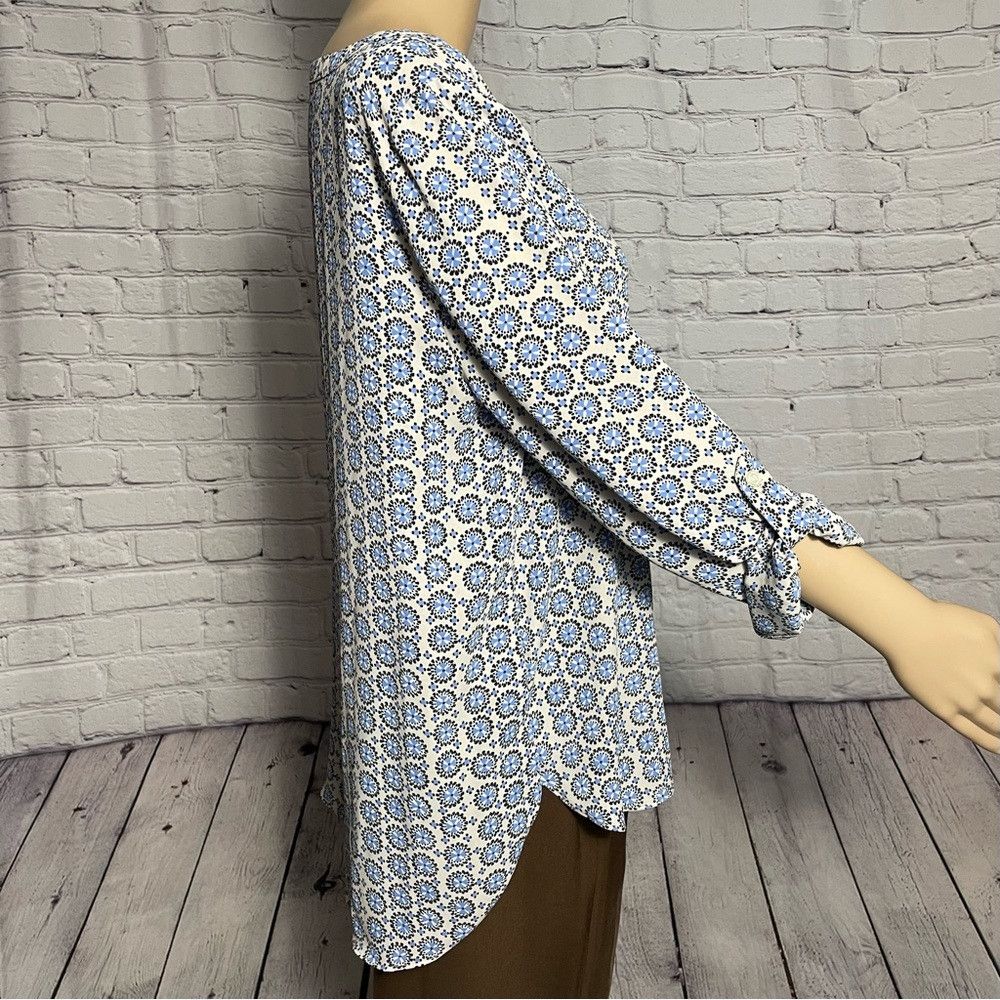 Loft New LOFT Long Roll Up Sleeve Blouse Size M Size M / US 6-8 / IT 42-44 - 4 Thumbnail