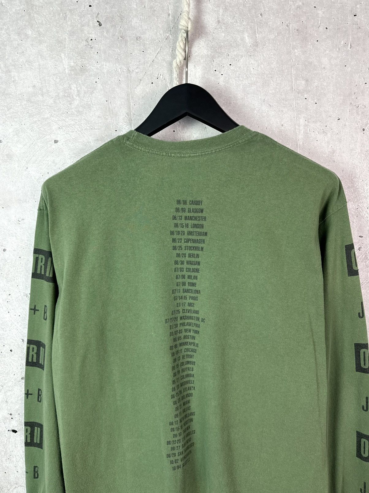 Jay-Z Jay-Z x Beyonce OTR 2 World Tour Green Printed Long Sleeve Size US L / EU 52-54 / 3 - 7 Thumbnail