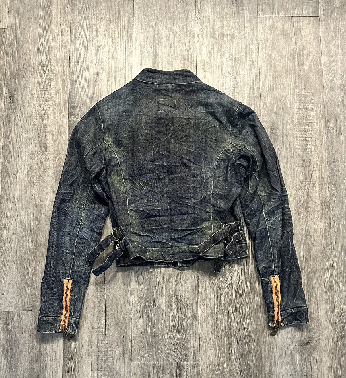 Other Blue Junker Denim Biker Jacket Size M / US 6-8 / IT 42-44 - 2 Thumbnail