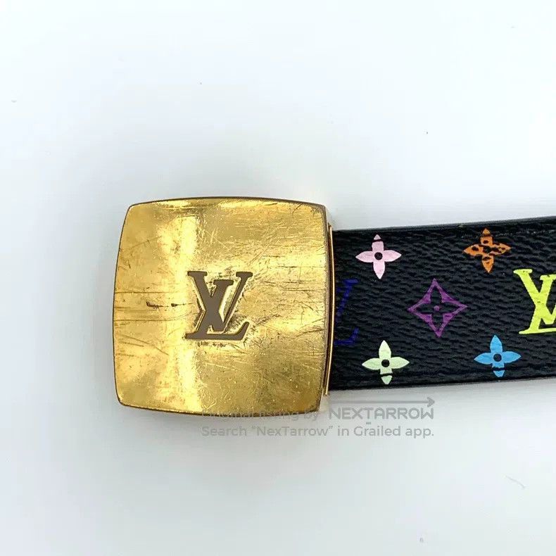 Louis Vuitton Louis Vuitton Black logo presbyopic full print smooth buck Size ONE SIZE - 6 Thumbnail