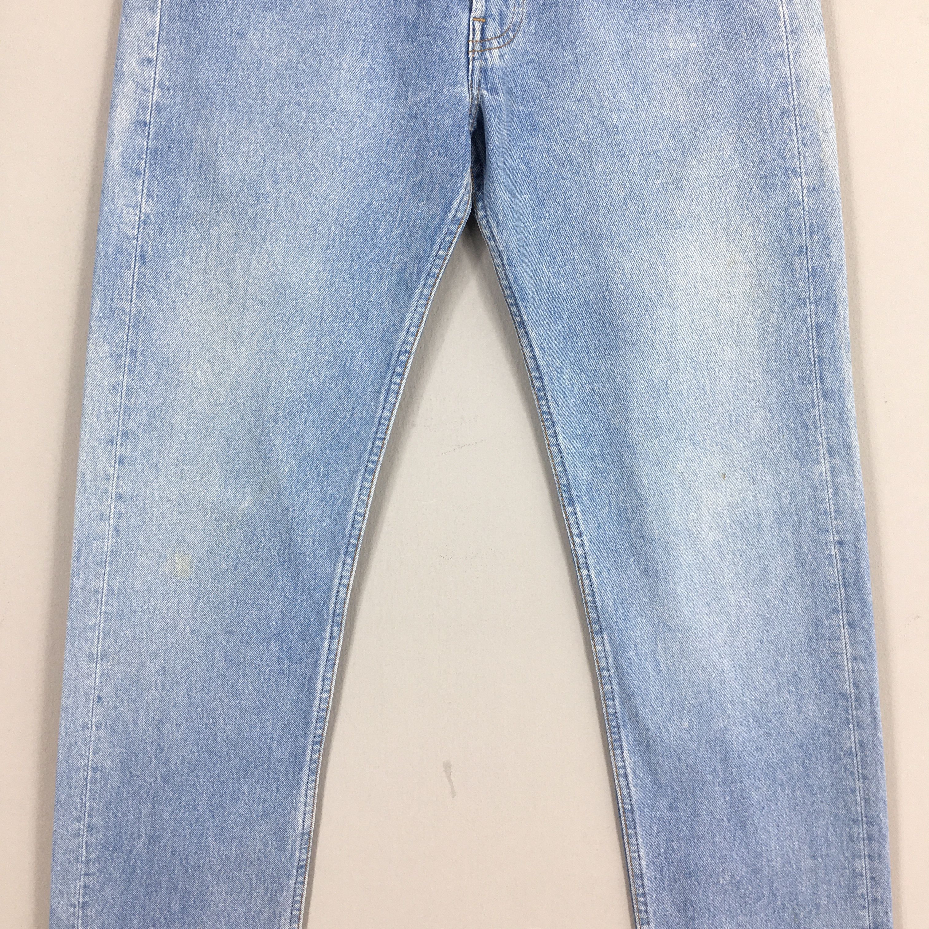 Levi's Size 27x31.5 Vintage 90s Levi's 501 Faded Blue Jeans S299 Size 27" / US 4 / IT 40 - 3 Thumbnail