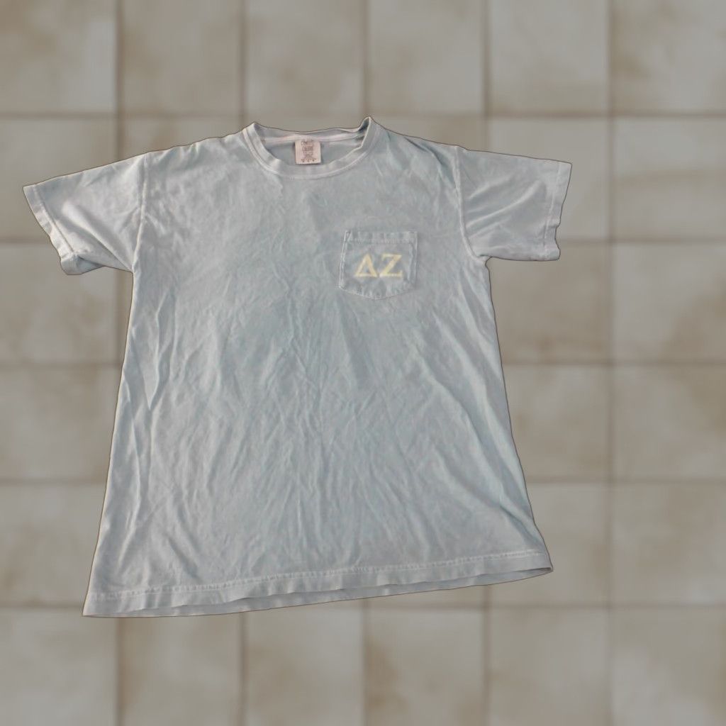 Comfort Colors Comfort Colors T-Shirt Mens Blue Delta Zeta Hamburgers Medium Regular Cotton Short Sleeve Crew Neck Logo Size US M / EU 48-50 / 2 - 1 Thumbnail
